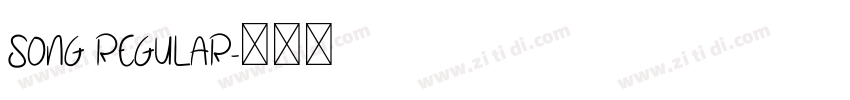 Song Regular字体转换 Song Regular字体转换